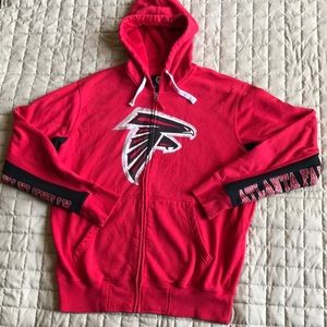 Atlanta Falcons Zip Up Light Hoodie (Large)